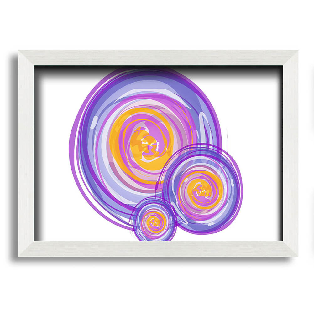 Trio Of Swirls Gerahmter Druck