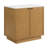 Brookline Kitchen Island 36" White Quartz Countertop