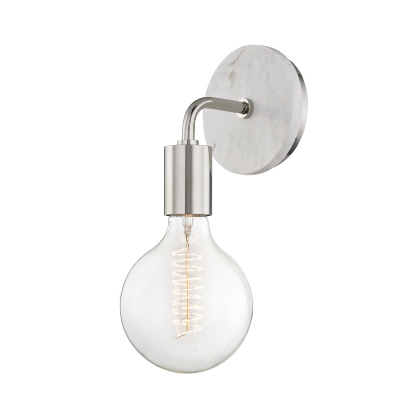 Chloe Armed Sconce, Polished Nickel