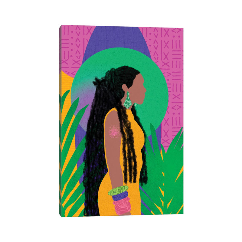 Loc’d in Love 1 Piece Wrapped Canvas Painting, 20.32 cm H x 30.48 cm W