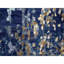Tapis mosaïque bleu moderne 4 pi x 6 pi en mélange de dense tissé doré et de soie 24B0AB4CAA6C4738A36E159E8534FCB5