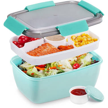 Prep & Savour Clear Plastic Storage Container With Removable Strainer And  Lid, Small Food Storage Container