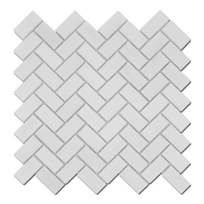 1x2 BIANCO DOLOMITE HERRINGBONE HONED