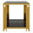 Modern Black Mirror End Table