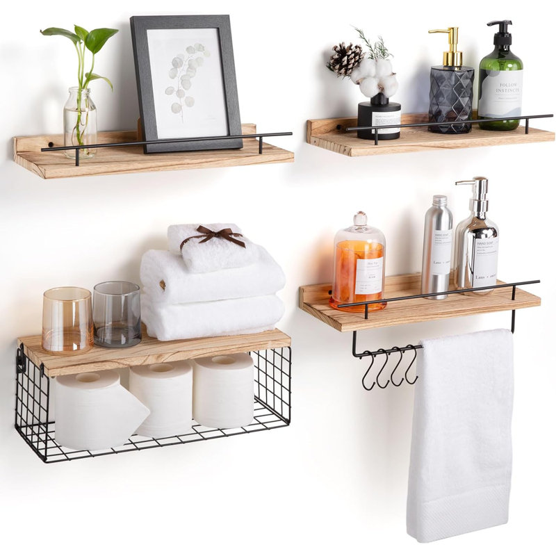 Platten 4 Piece Floating Shelf