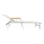 Chaise longue d'extérieur élégante avec inclinaison réglable