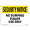 Security Notice Sign