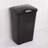 Sterilite 13 Gallon TouchTop Wastebasket with Titanium Latch, Black (12 Pack)