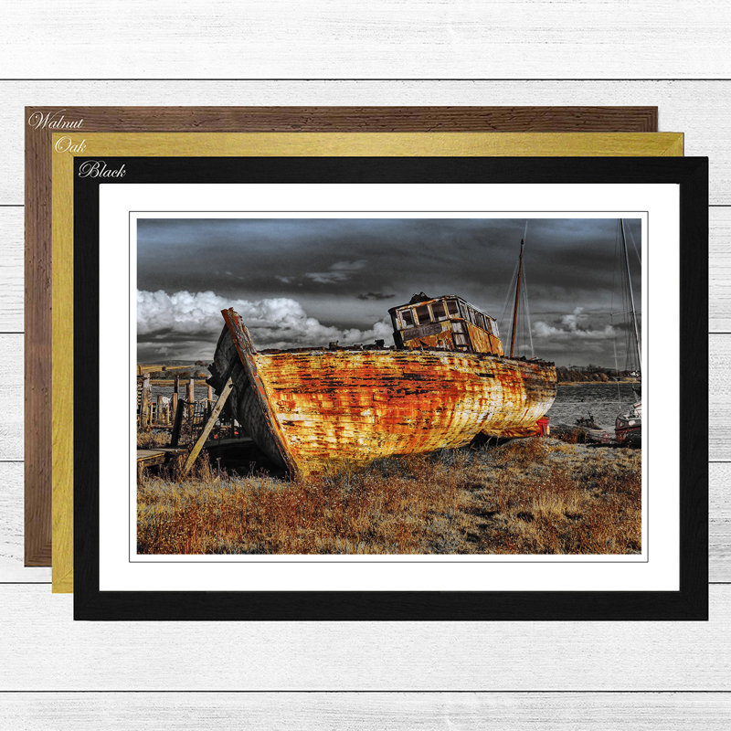 Single Picture Frame Print, Black