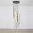 Savea 9 - Light Unique Chandelier Large Long Cluster Pendant for Stairs Hallway with Remote Control