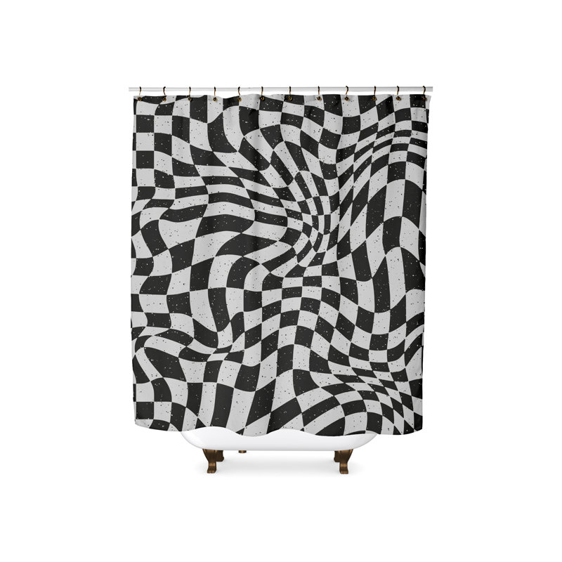 Rideau de douche Acid Checkerboard