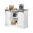 Coffee Bar Cabinet 3-Tier Coffee Bar Table with Barn Doors for Living Room