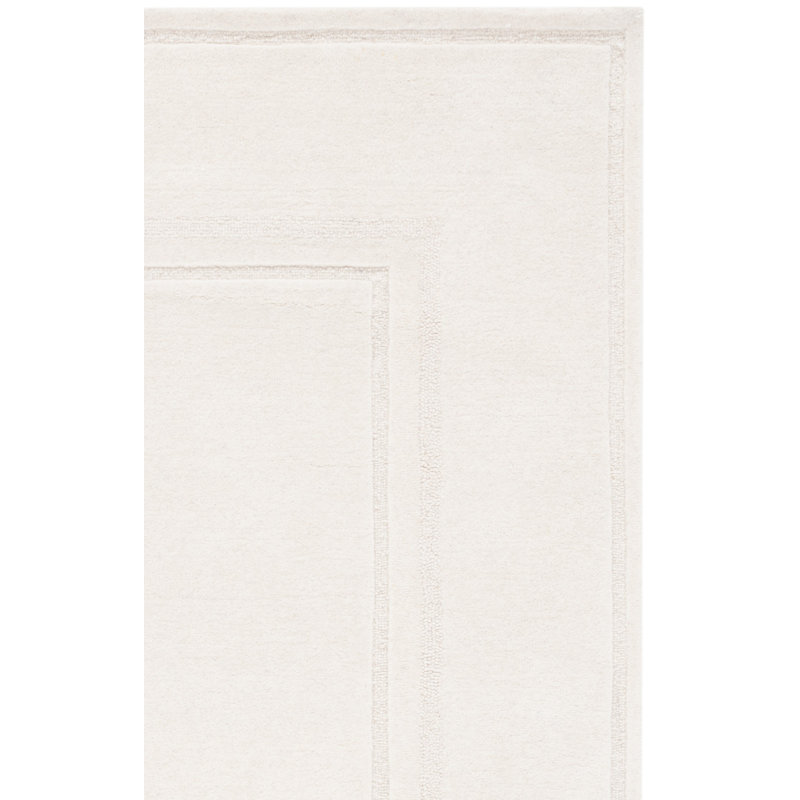 Tapis ivoire en laine / coton touffeté à la main Lauren Lauren Ralph Lauren, Rectangulaire 8 pi x 10 pi