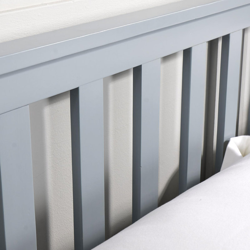 Altamont Solid Wood Low End Bed Frame, Grey, Small Double (4')