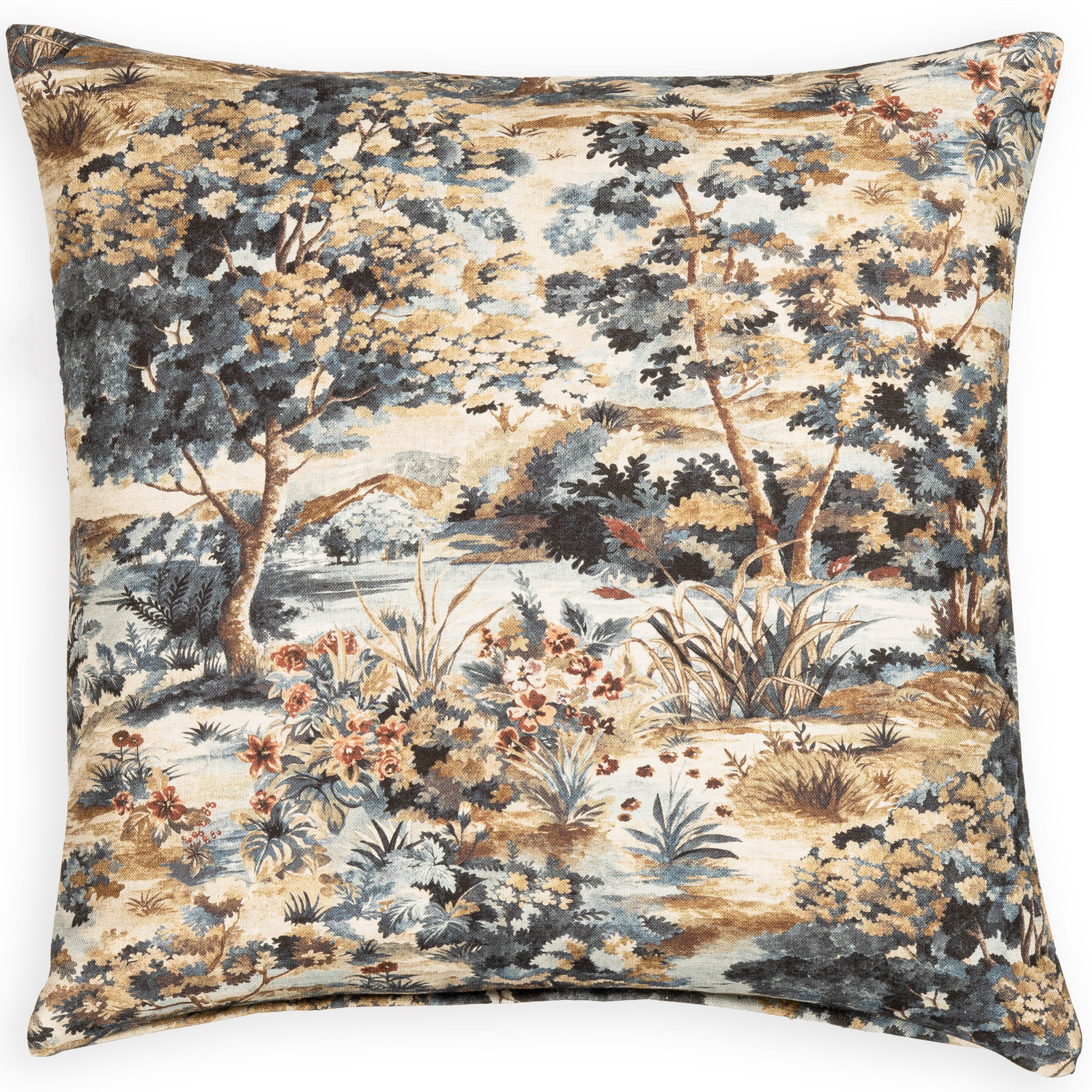Allegheny Throw Pillow, Feather, 20" x 20", Lagoon