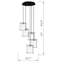 Luminaire suspendu cylindrique à 5 lumières Hendren