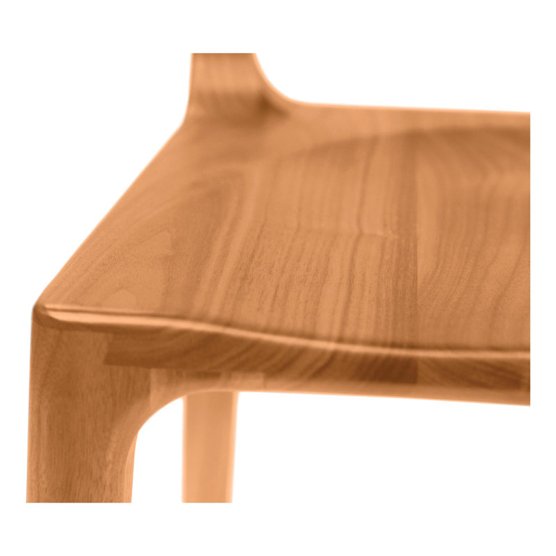 Lisse Dining Solid Wood Dining Chair, Natural Cherry