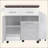 47.2" Farmhouse Kitchen Island With Drop Leaf, Kitchen Storage Island With Removable Side Racks, Two Drawers, Rolling Kitchen Cart On Wheels With Towel Rack, For Home, Kitchen, Dining Room-1969714594