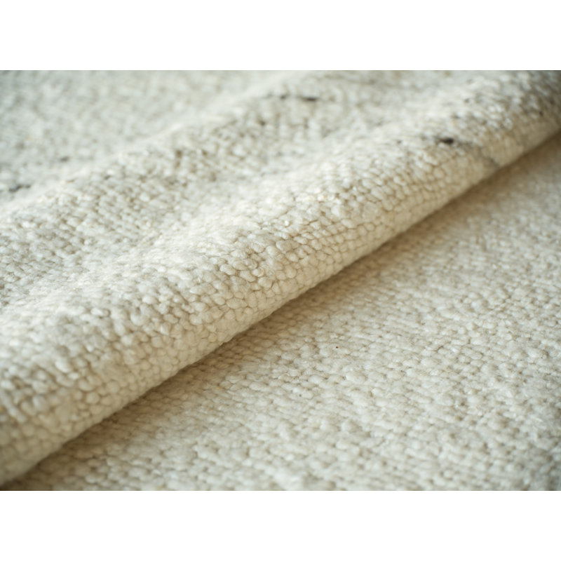Kokomo Flatweave Wool Area Rug in Beige, Rectangle 10' x 14'