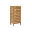 Grande armoire de salle de bain en bois de bambou massif Ayden