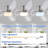 52" Flush Mount Ceiling Fan With Lights And Remote Control, Reversible And 5 Dual-sided Blades-498187539