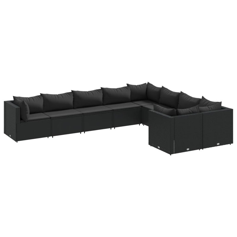  Patio Sofa Set Black, Black, Black