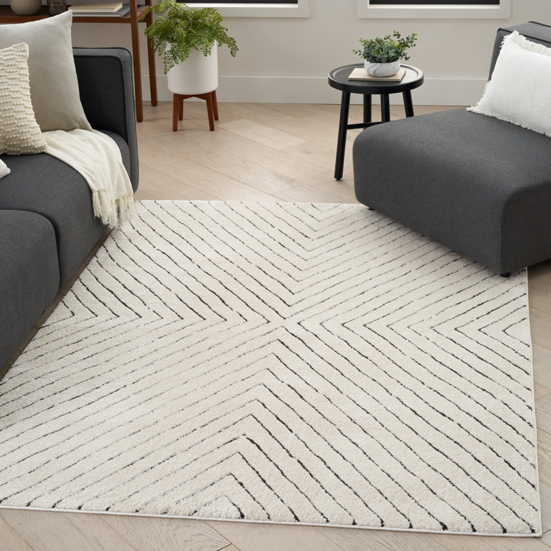 Abstract Area Rug, Rectangle 7'10" x 9'10"