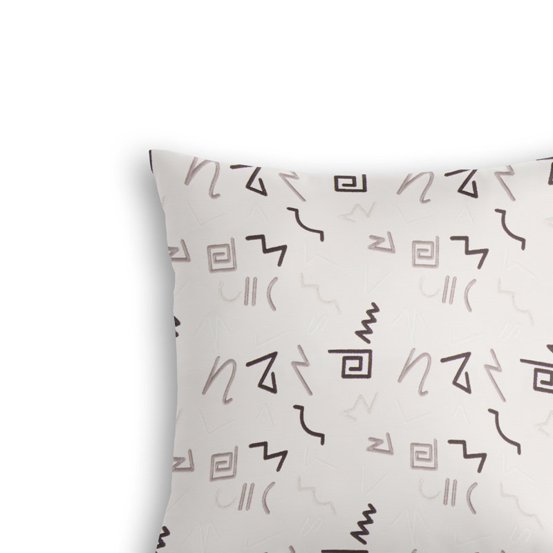 Oberon Reversible Throw Pillow, Noir, 22" x 22"