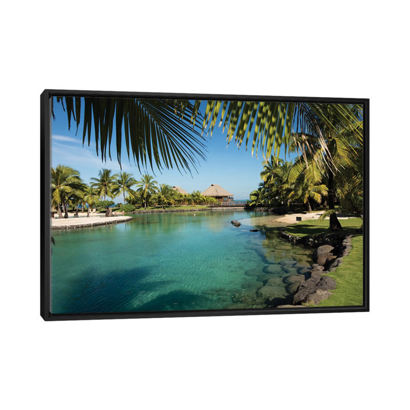 Reproduction de photo sur toile, H 18 po x l 26 po x P 1,5 po, Toile avec cadre noir, Pas de tapis