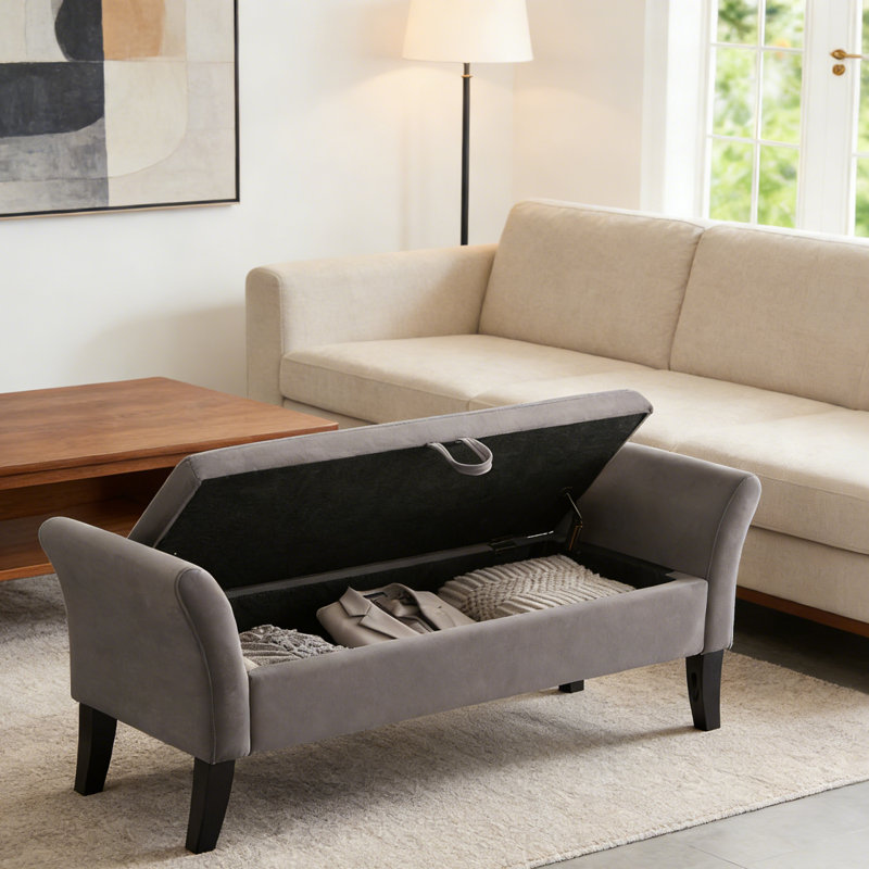 Banc rembourré Encinal, gris