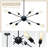 Davit 8 - Light Dimmable Sputnik Sphere Chandelier-2132829640