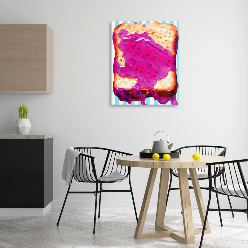 «Spread Love Toast» par Daphne Polselli, H 40 po x l 30 po