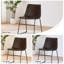 Chaise d'appoint rembourrée en similicuir-1862001557