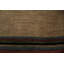 Tapis népalais chaleureux et invitant 4 x 6 avec bordure rayée audacieuse