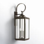 Crawley 3-Light Aluminum Outdoor Wall Lantern with Beveled Glass