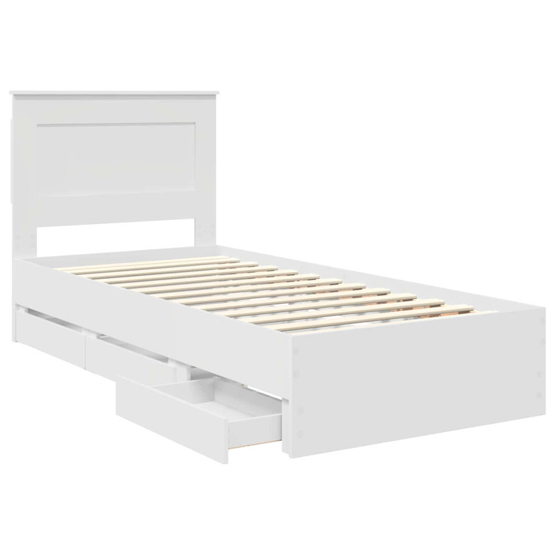 Bed, Small Single (2'6), White