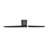 Hentz Indoor Ceiling Fan with Midnight Black ABS blades and Handheld Remote