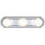 Barre d'éclairage de salle de bain murale 3 lumières l 18 po en chrome-11801778