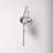 Luke Steel Plug-in Armed Sconce-557911995