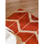 Tapis d'intérieur rectangulaire en laine rouge et beige, noué à la main, motif géométrique, fait main-823585387