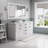 Hartford 72" Carrara White Marble Countertop Bath Vanity in Pure White with Oil Rubbed Bronze Faucet