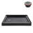Streamline 32 in. x 32 in. Corner Acrylic Shower Base in Glossy Black with Left Drain, Drain Included-117295490