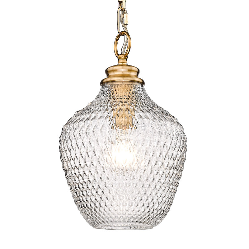 Bertsch 1 - Light Shaded Pendant, Modern Brushed Gold