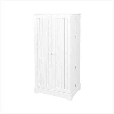Armoire de cuisine avec tablettes réglables, supports et portes, armoire de cuisine autoportante, buffet pour le salon ou la salle à manger, blanc 