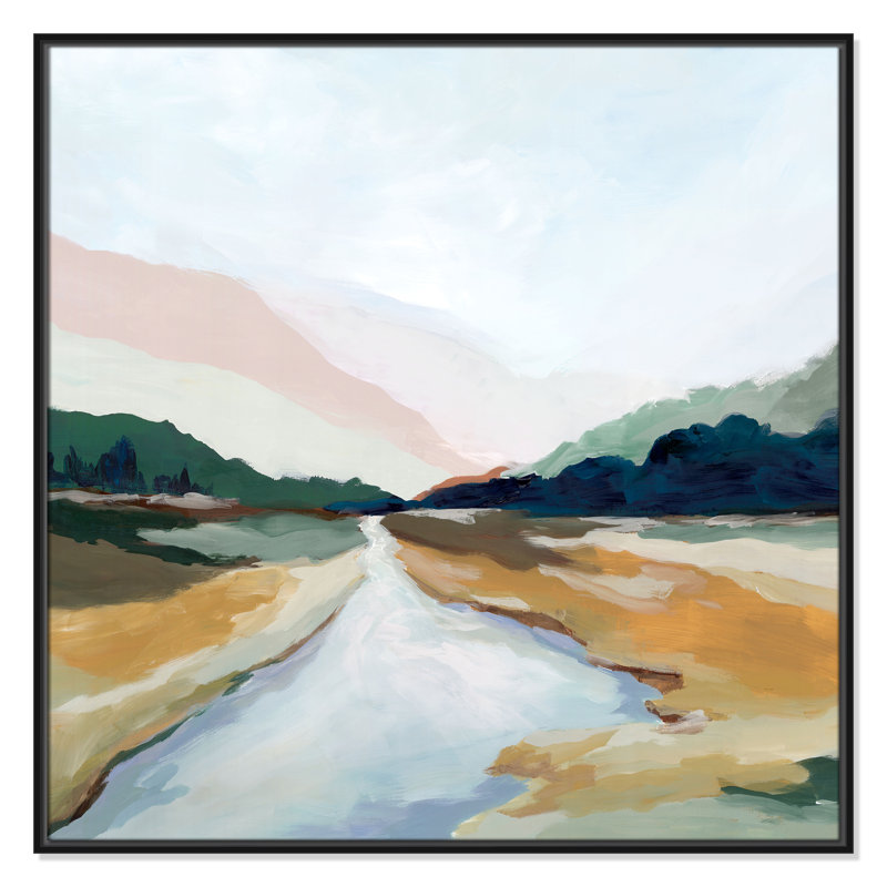 «Hope Creek», reproduction carrée par Isabelle Z, Noir, H 37,5 po x l 37,5 po