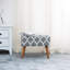 Elwyn 50cm Wide Rectangle Geometric Footstool Ottoman