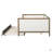 Full Size Upholstered Daybed With Trundle And Nailhead Decoration