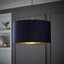 Aidar Drum Lamp Shade ( Slip-On ) in Blue-2001287658