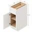 12" Soft White Shaker Ready-to-Assemble Base Cabinet with Solid Wood Doors and Soft-Close Dovetail Drawers