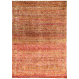 Orange Alchemy Transitional Silk Rug - 9'9" x 14'